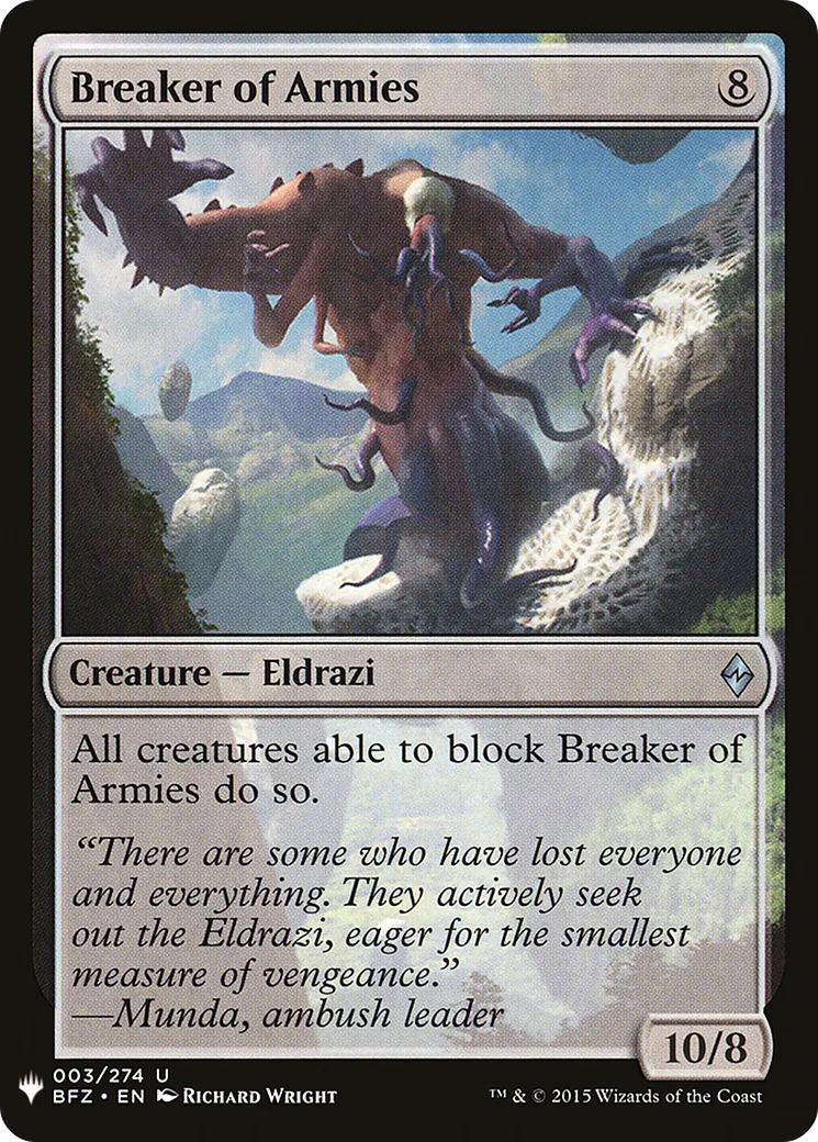 Breaker of Armies — The List — Magic: The Gathering