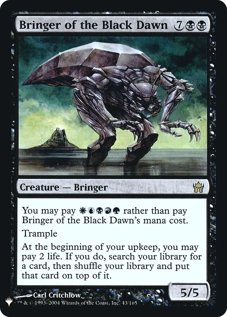 Annonciateur de l'Aube noire — The List — Magic: The Gathering