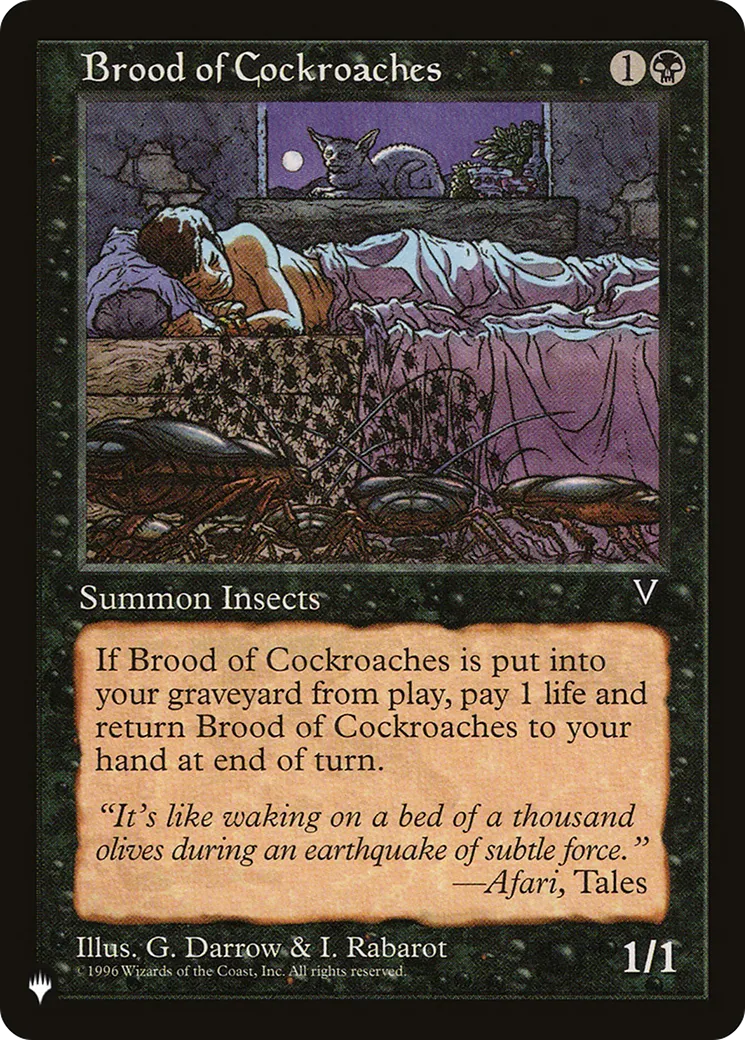 Couvain de cafards — The List — Magic: The Gathering