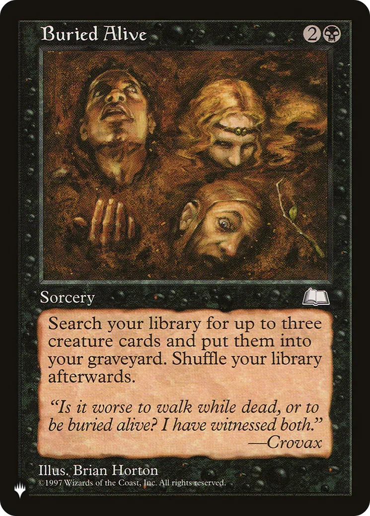 Buried Alive — The List — Magic: The Gathering