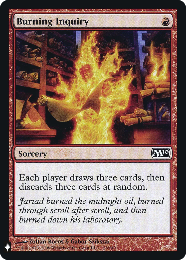 Burning Inquiry — The List — Magic: The Gathering