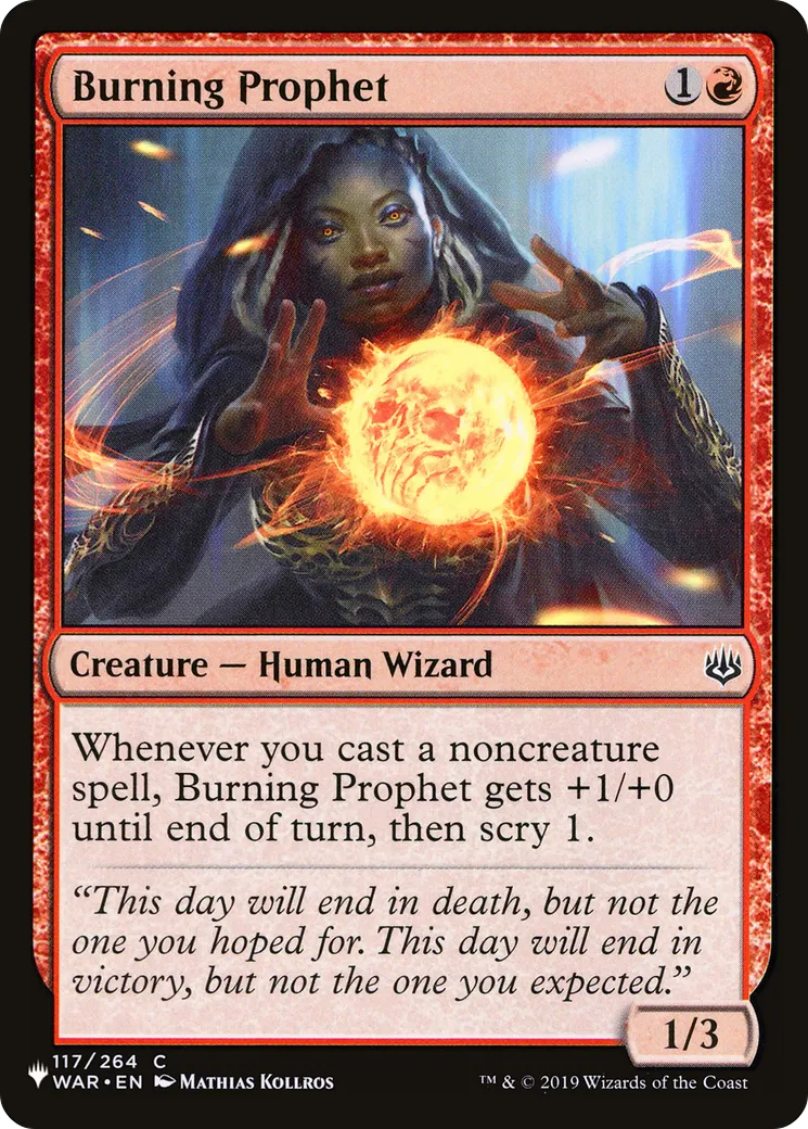 Burning Prophet — The List — Magic: The Gathering