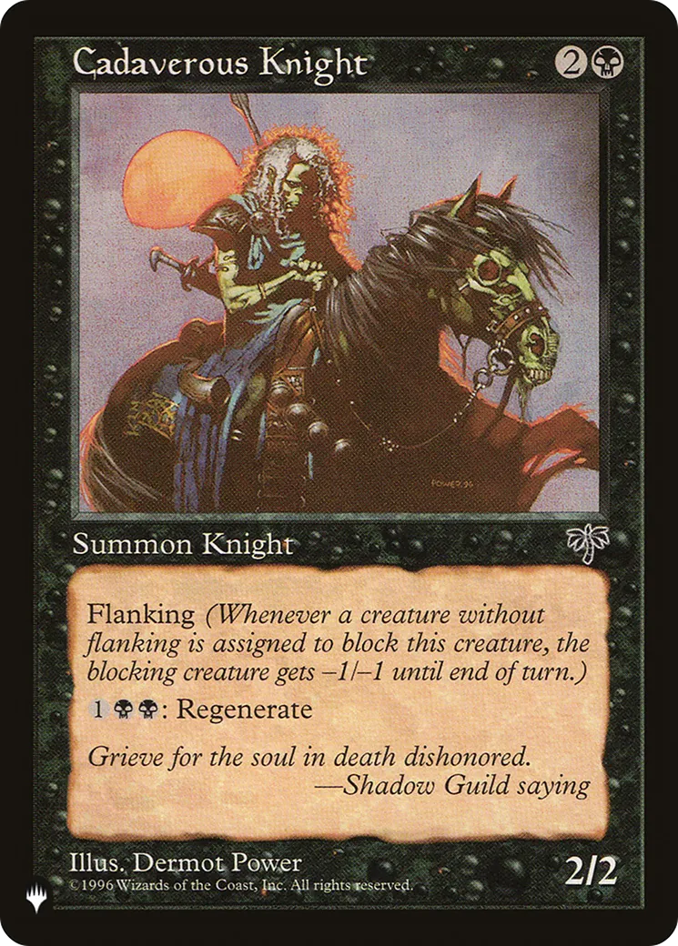 Cadaverous Knight — The List — Magic: The Gathering