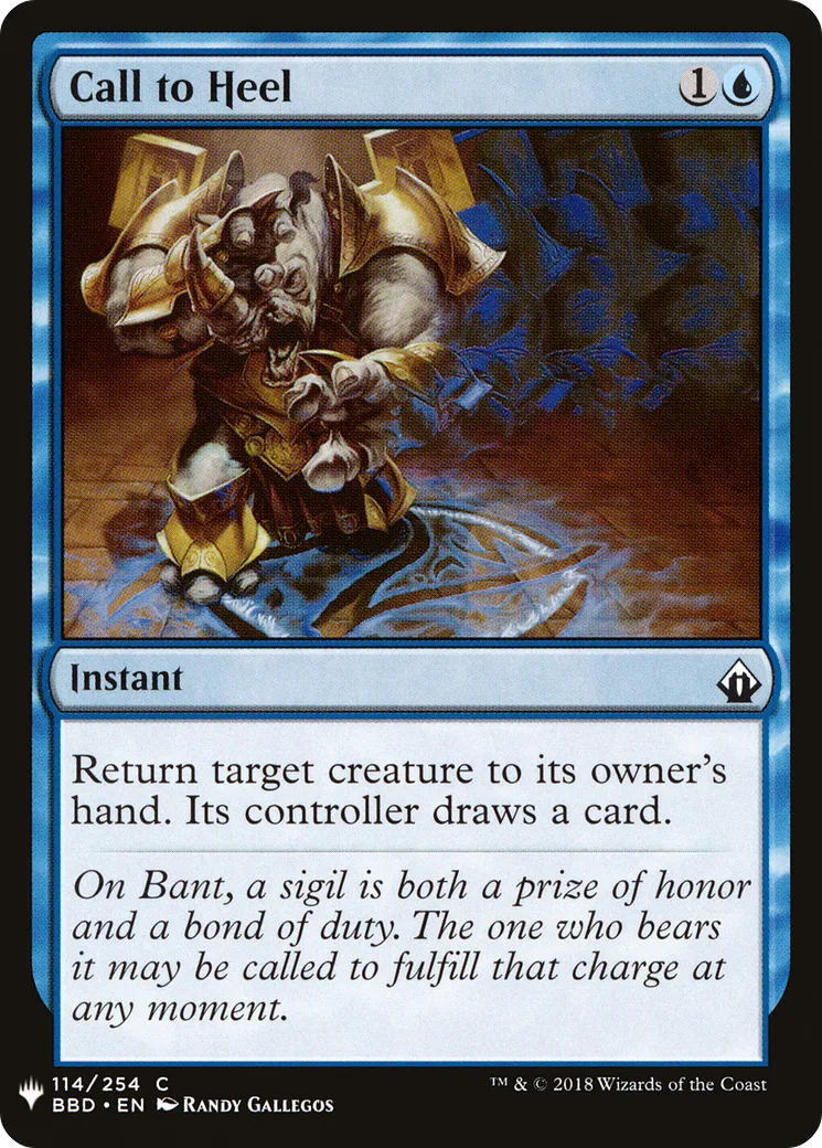 Appel au devoir — The List — Magic: The Gathering