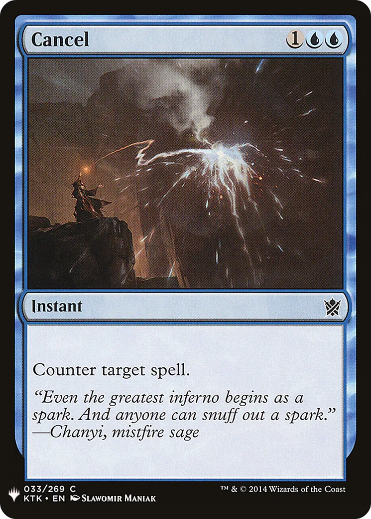 Cancel — The List — Magic: The Gathering