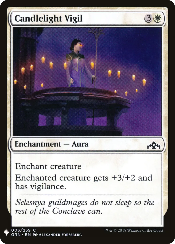 Veillée aux chandelles — The List — Magic: The Gathering