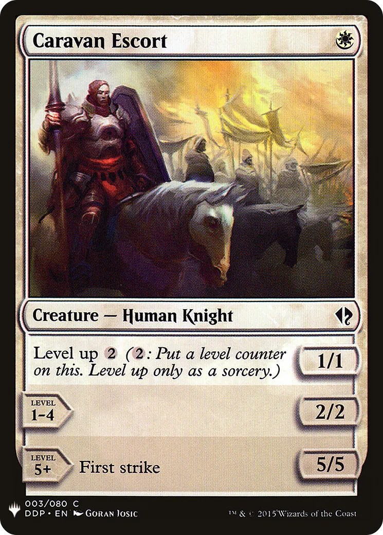 Escorte de caravane — The List — Magic: The Gathering