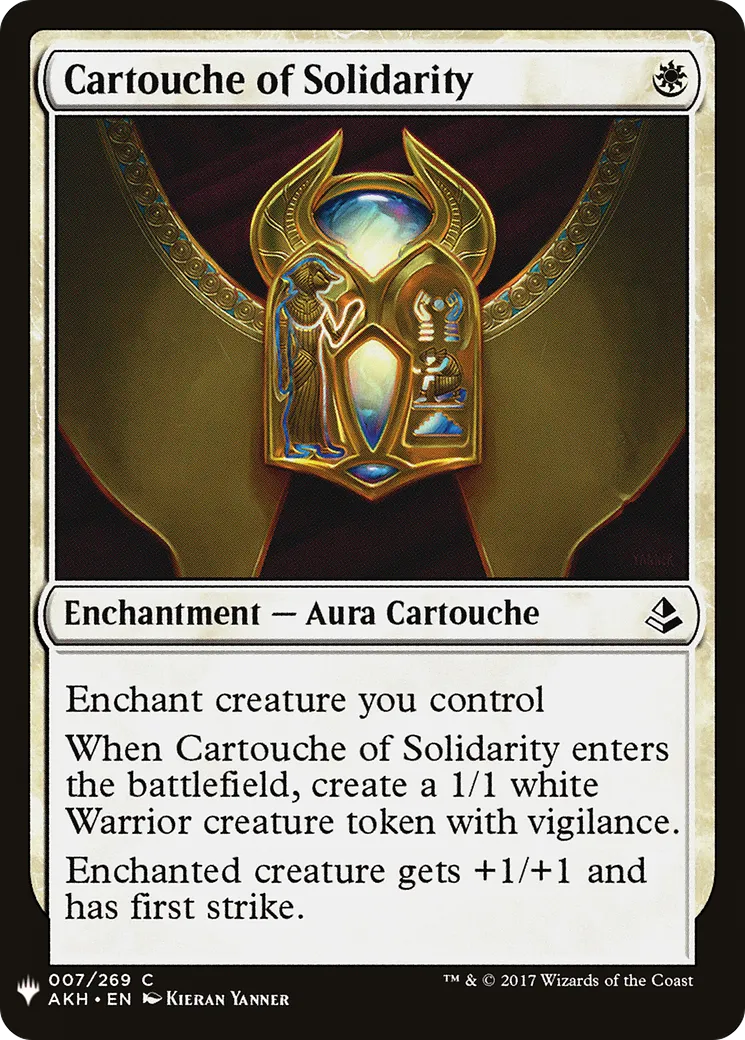Cartouche de solidarité — The List — Magic: The Gathering