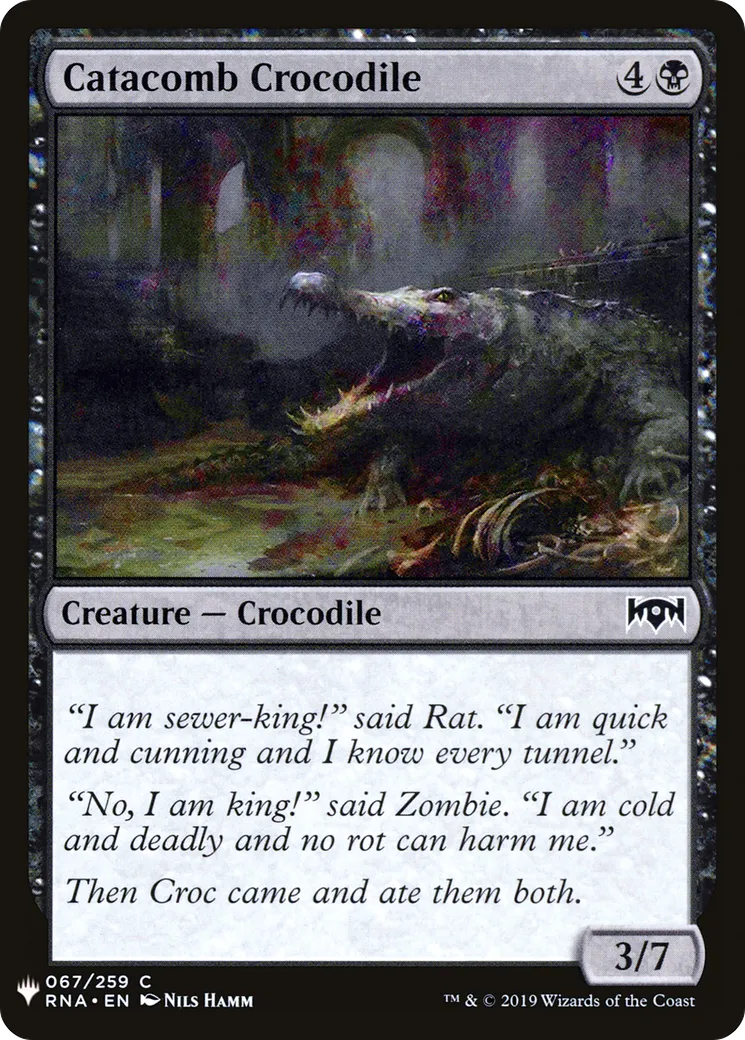 Crocodile des catacombes — The List — Magic: The Gathering