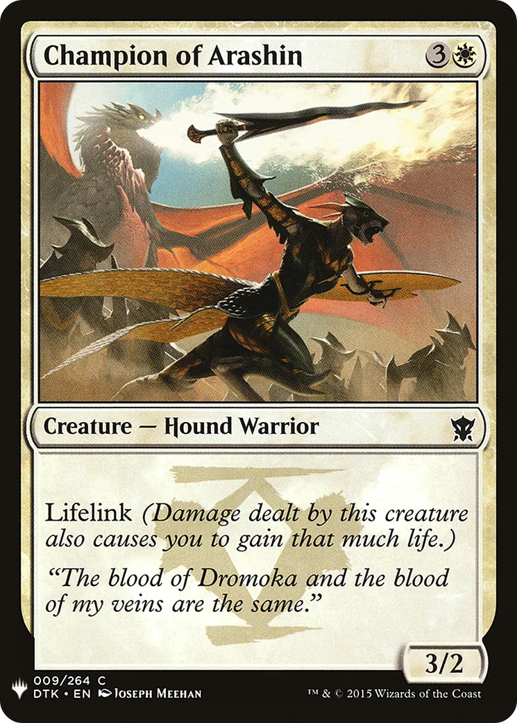 Championne d'Arashin — The List — Magic: The Gathering
