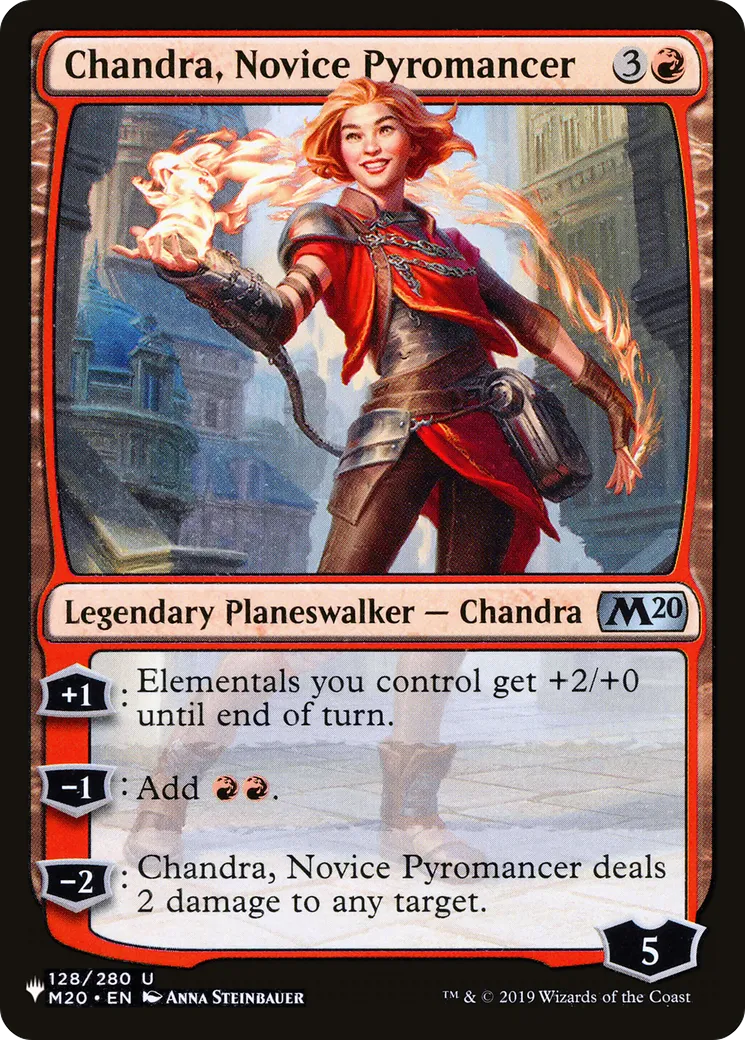 Chandra, pyromancienne novice — The List — Magic: The Gathering