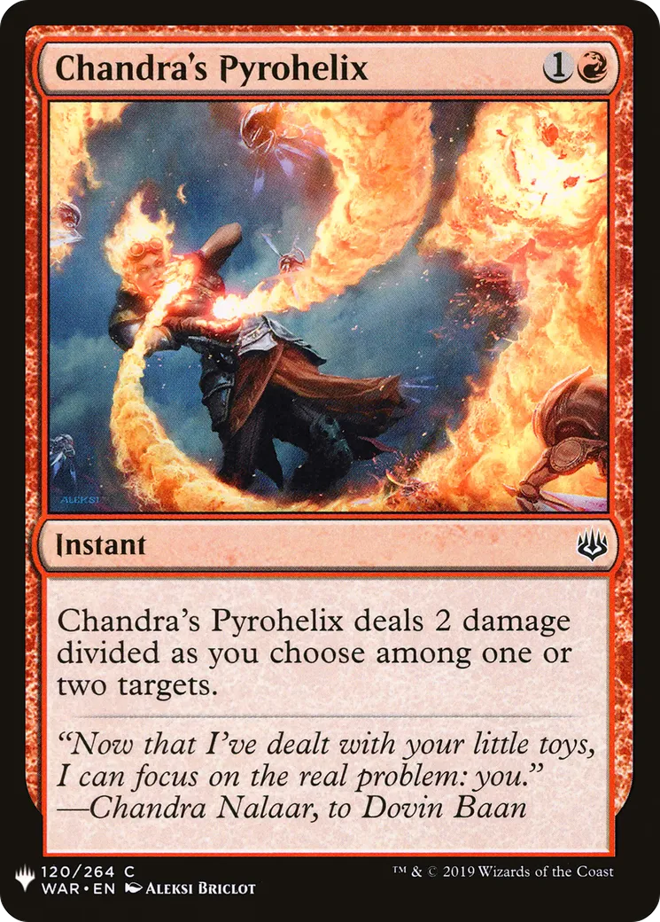 Pyrohélice de Chandra — The List — Magic: The Gathering