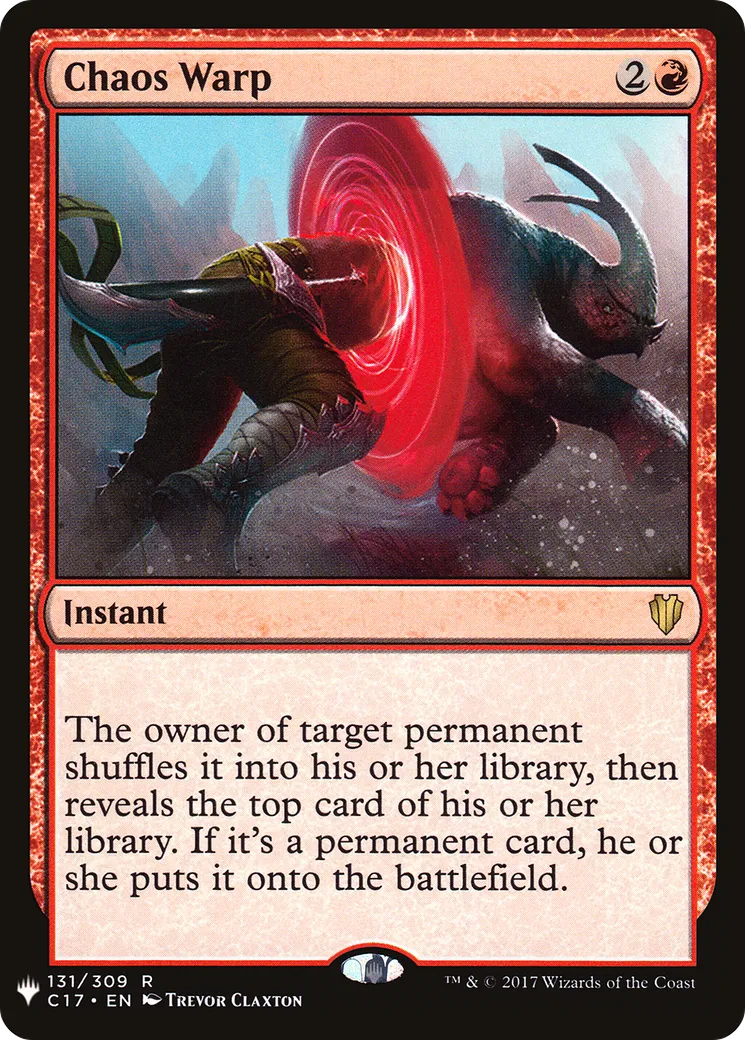 Chaos Warp — The List — Magic: The Gathering