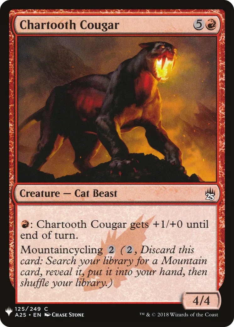 Couguar cendredent — The List — Magic: The Gathering