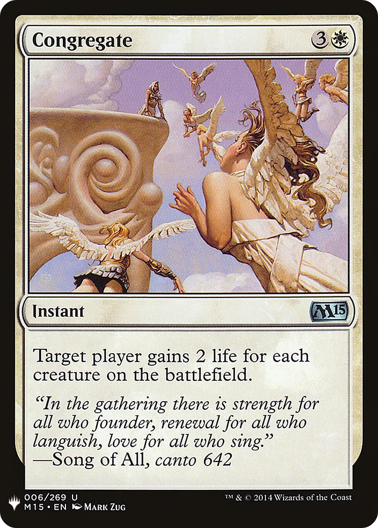 Congregate — The List — Magic: The Gathering