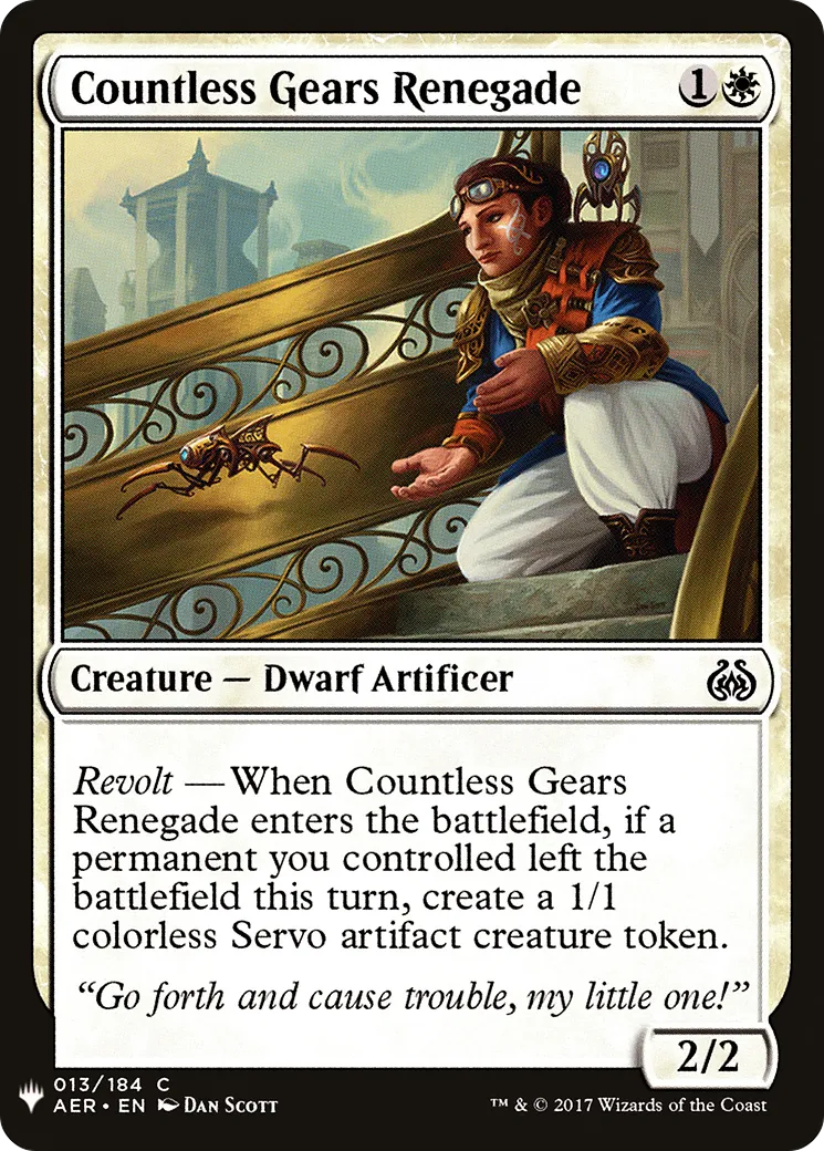 Renégate aux machines innombrables — The List — Magic: The Gathering