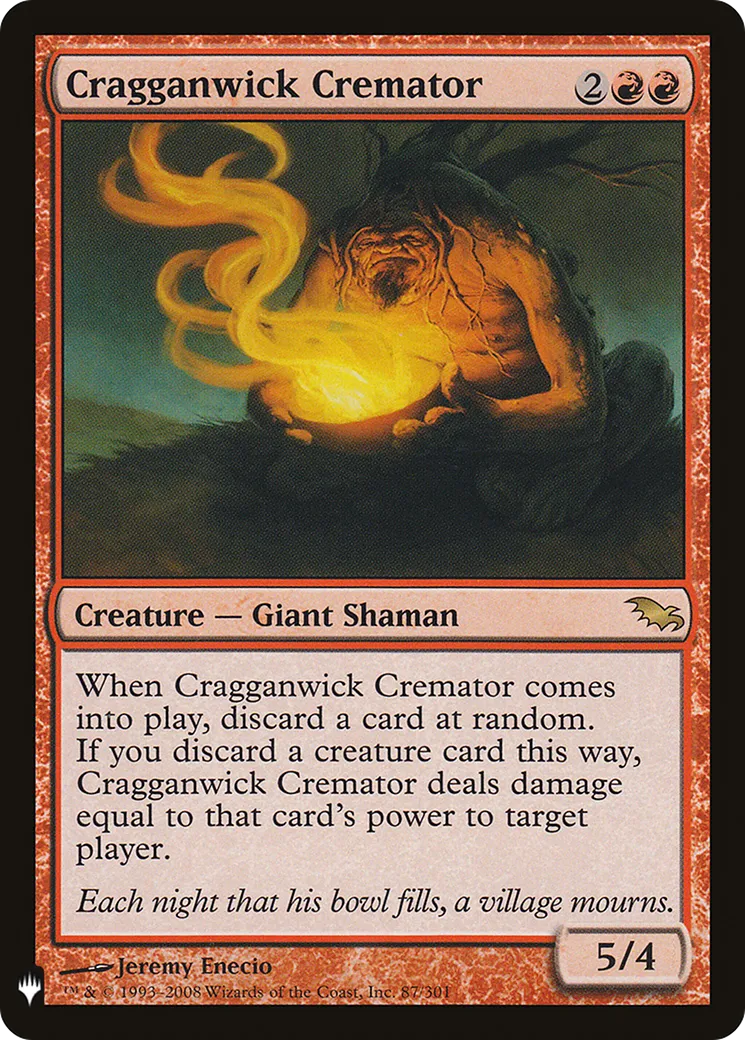 Cragganwick Cremator — The List — Magic: The Gathering