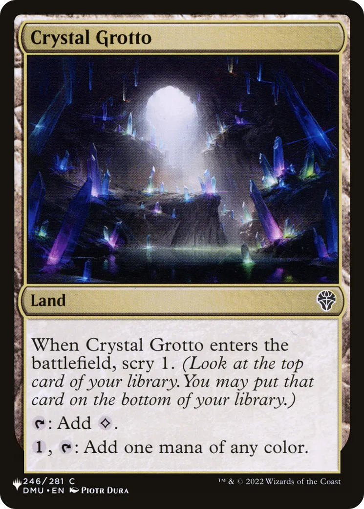 Crystal Grotto — The List — Magic: The Gathering