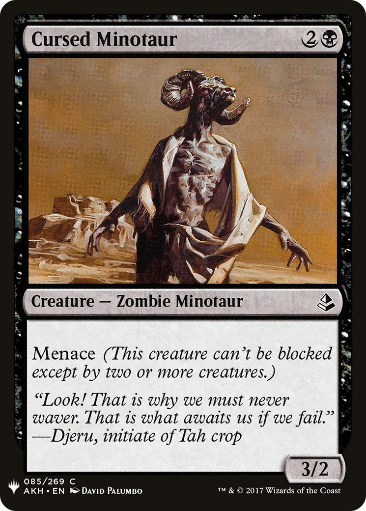 Cursed Minotaur — The List — Magic: The Gathering