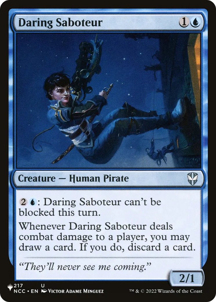 Daring Saboteur — The List — Magic: The Gathering