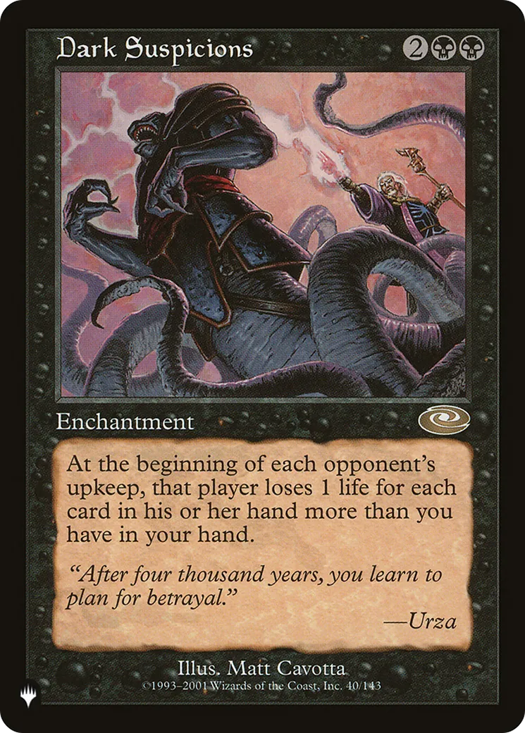Sombres soupçons — The List — Magic: The Gathering