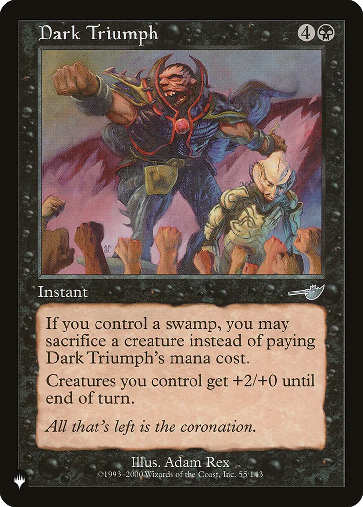 Dark Triumph — The List — Magic: The Gathering