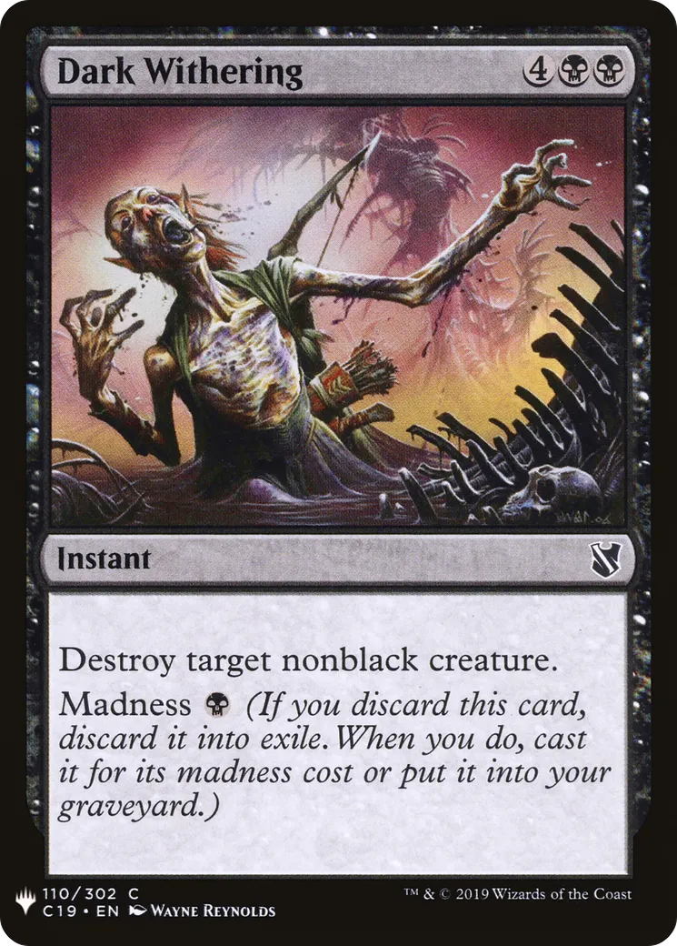 Obscur flétrissement — The List — Magic: The Gathering
