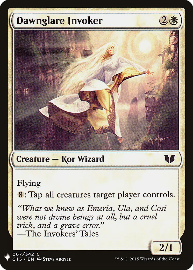 Invocatrice aubegloire — The List — Magic: The Gathering