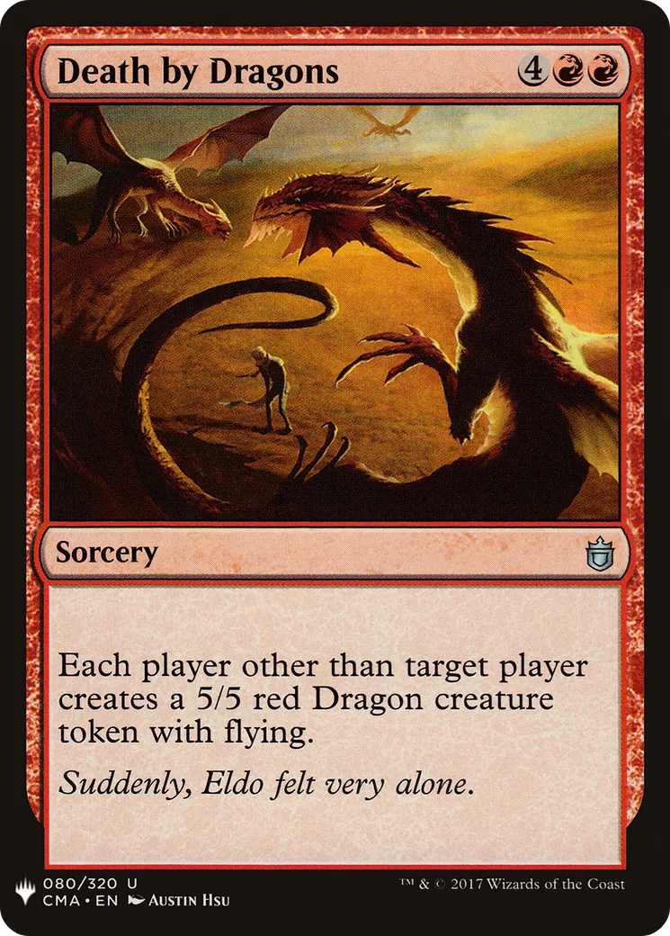 Décès par dragons — The List — Magic: The Gathering