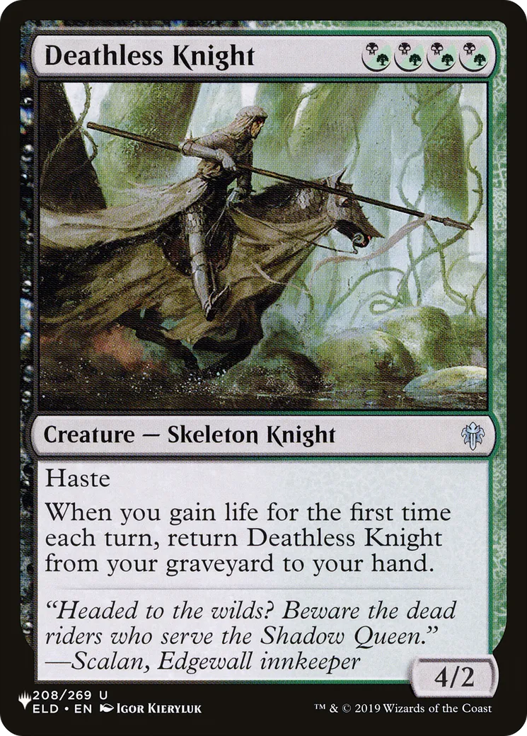 Deathless Knight — The List — Magic: The Gathering