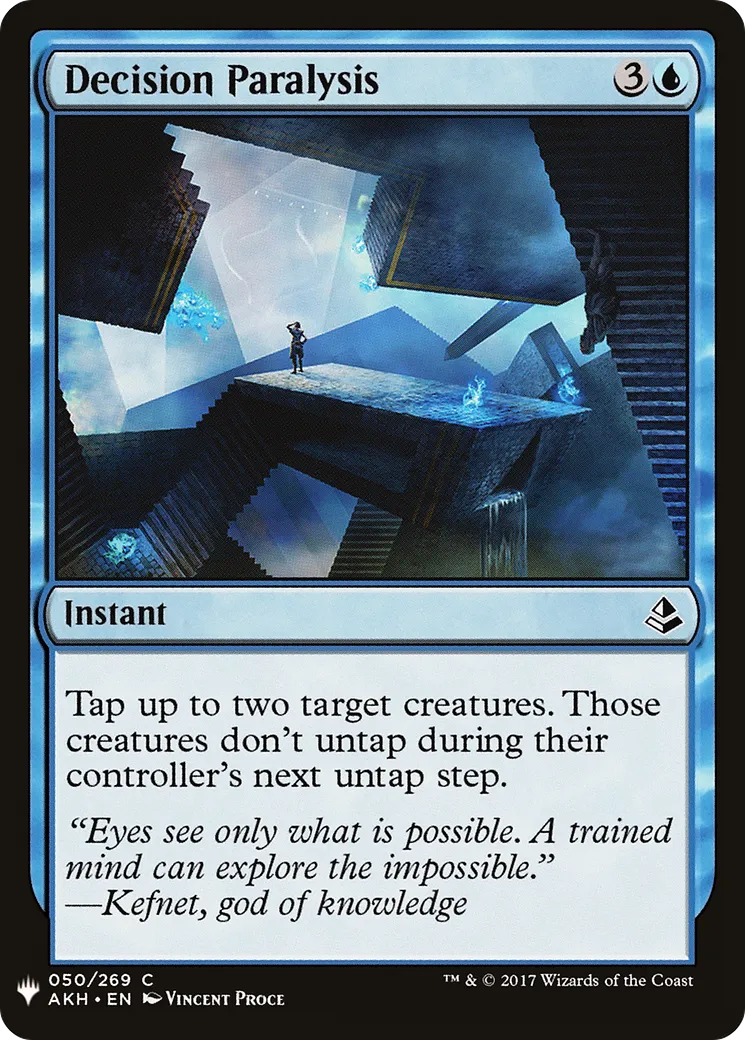 Decision Paralysis — The List — Magic: The Gathering