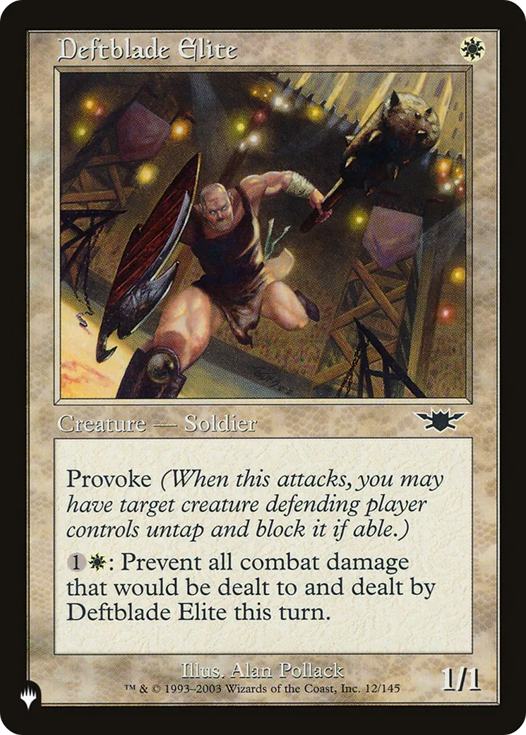Deftblade Elite — The List — Magic: The Gathering