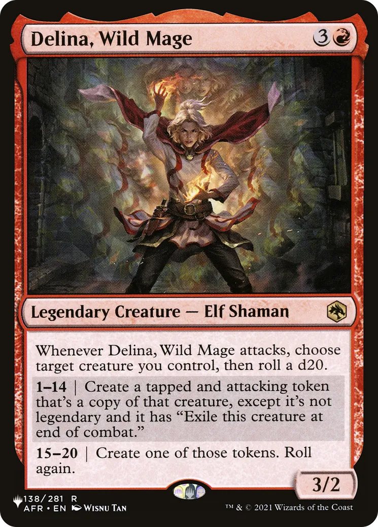 Delina, Wild Mage — The List — Magic: The Gathering