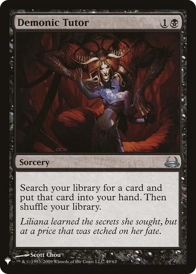 Demonic Tutor — The List — Magic: The Gathering