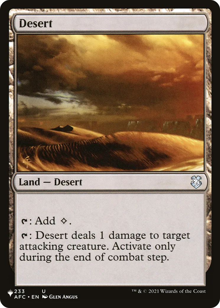 Desert — The List — Magic: The Gathering