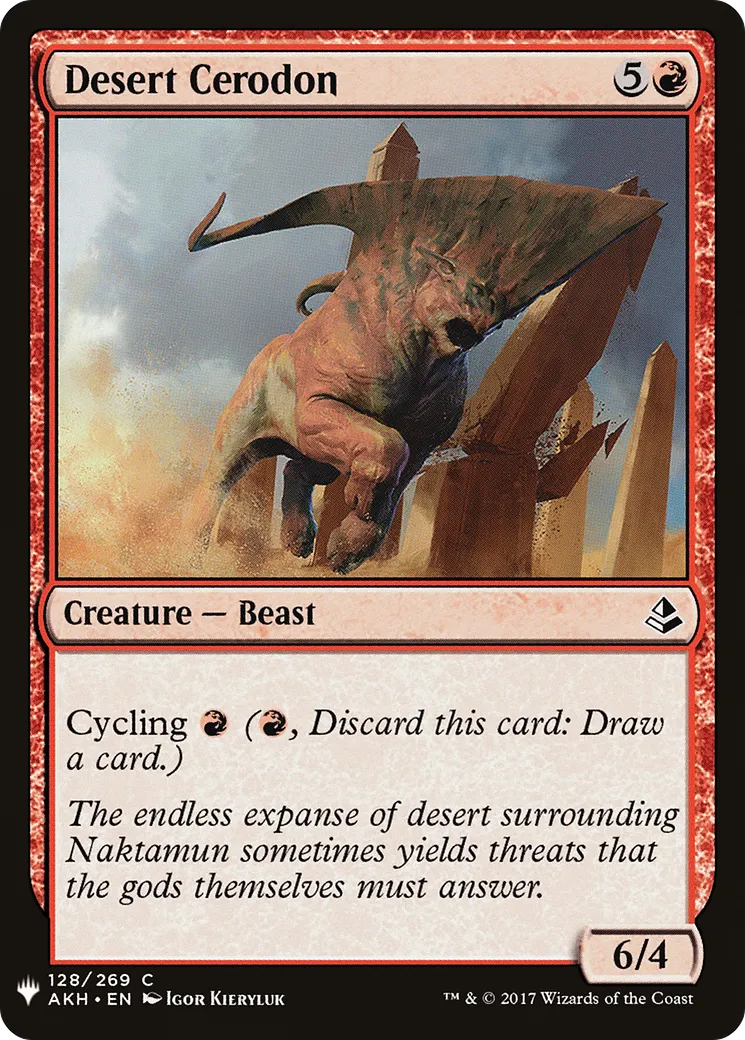 Desert Cerodon — The List — Magic: The Gathering