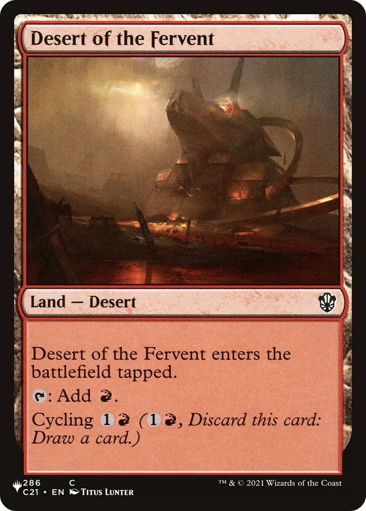 Désert de la Fervente — The List — Magic: The Gathering