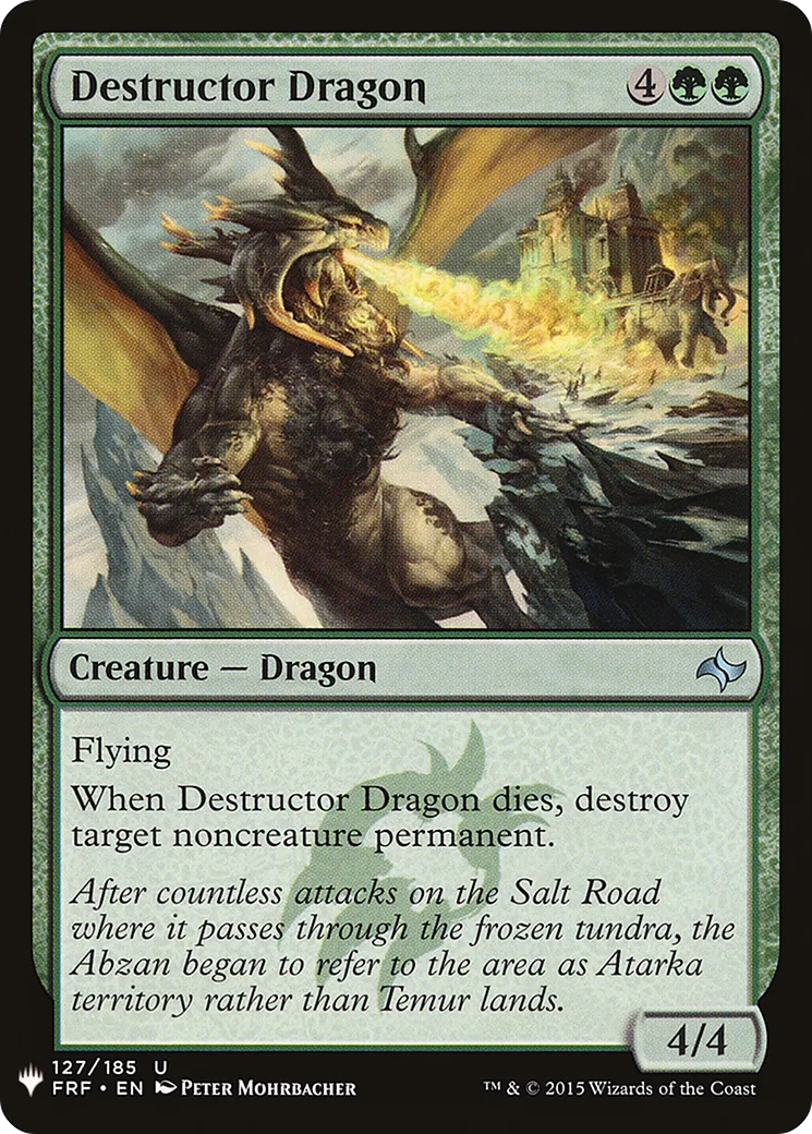Destructor Dragon — The List — Magic: The Gathering