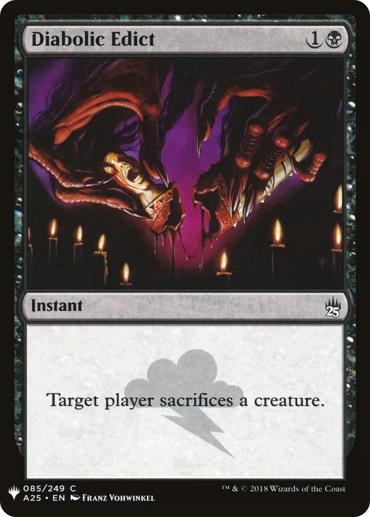 Diabolic Edict — The List — Magic: The Gathering