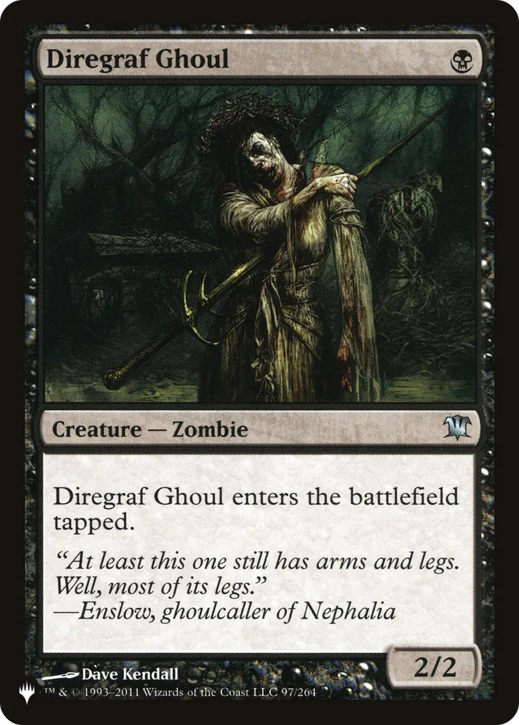 Diregraf Ghoul — The List — Magic: The Gathering