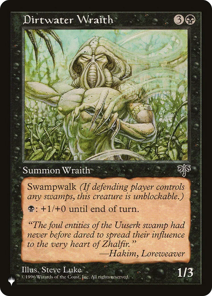 Apparition des eaux insalubres — The List — Magic: The Gathering