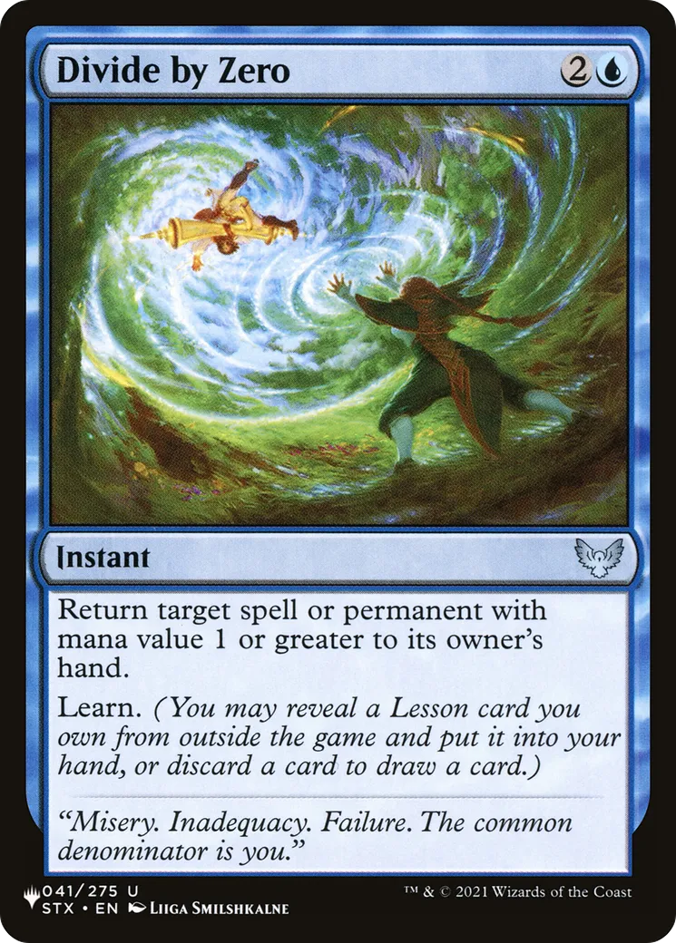 Diviser par zéro — The List — Magic: The Gathering