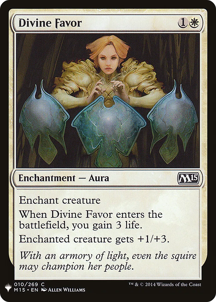 Faveur divine — The List — Magic: The Gathering