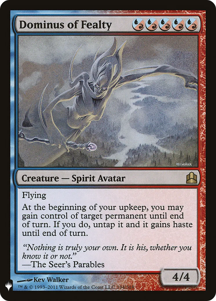 Dominus de l'allégeance — The List — Magic: The Gathering
