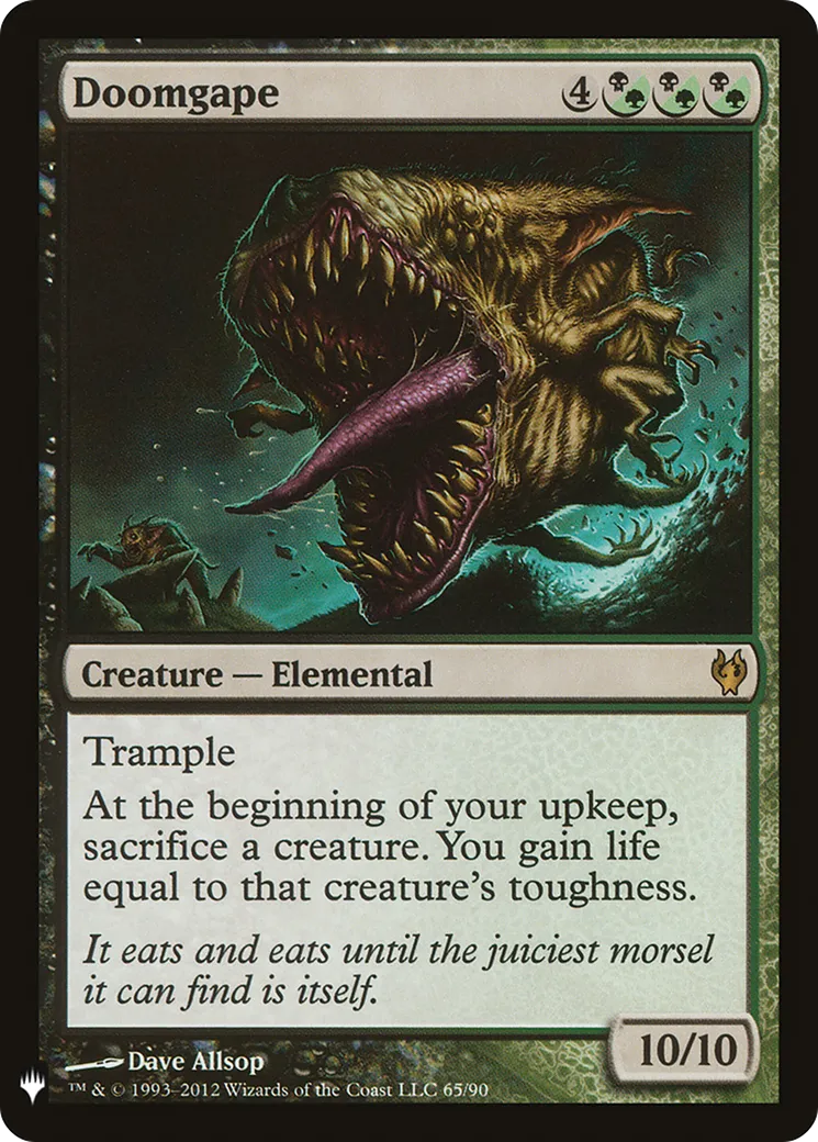 Mort béante — The List — Magic: The Gathering