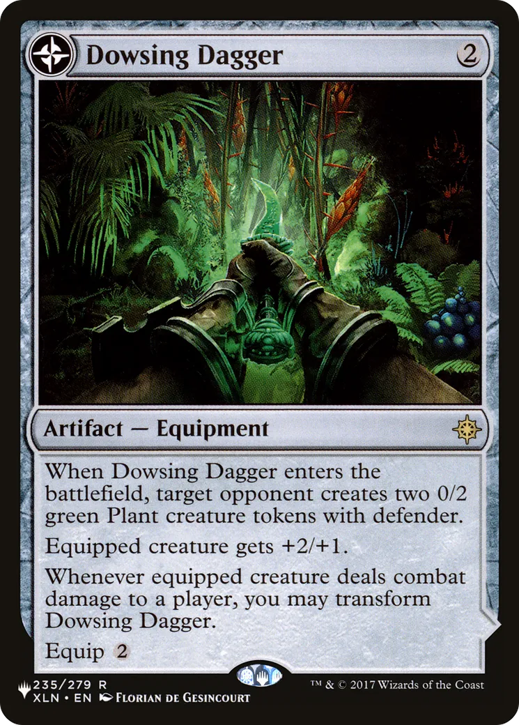Dowsing Dagger // Lost Vale — The List — Magic: The Gathering