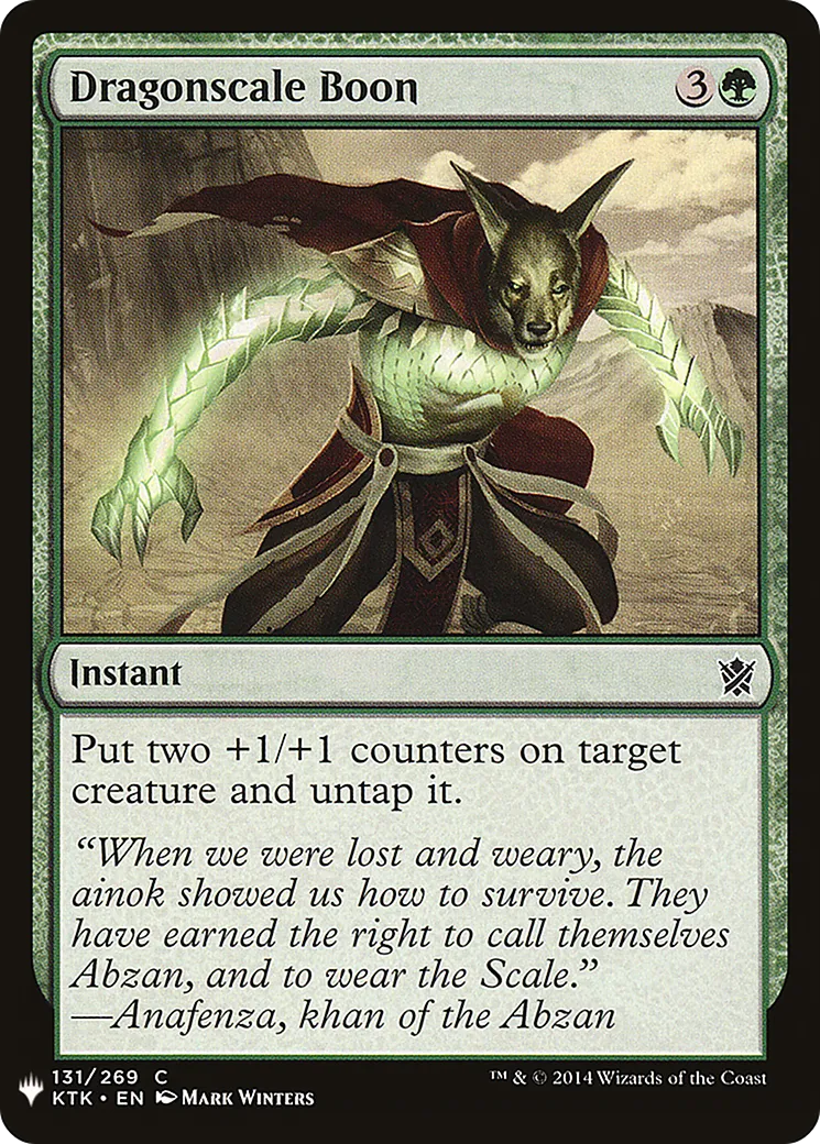Faveur d'écailledragon — The List — Magic: The Gathering