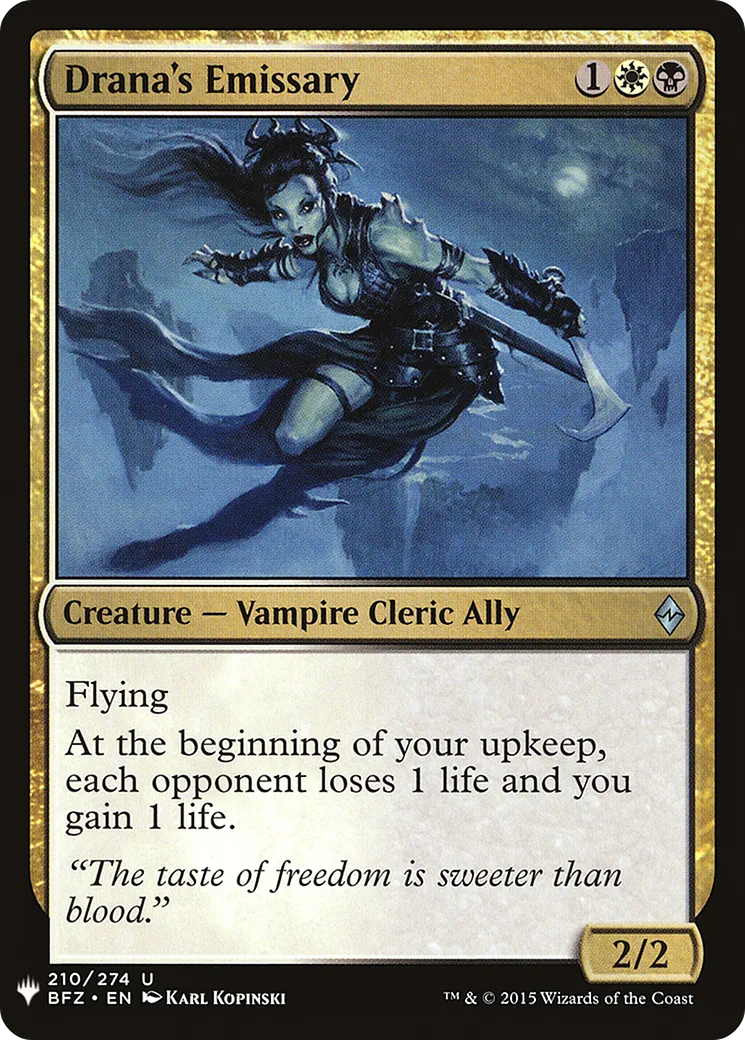 Émissaire de Drana — The List — Magic: The Gathering