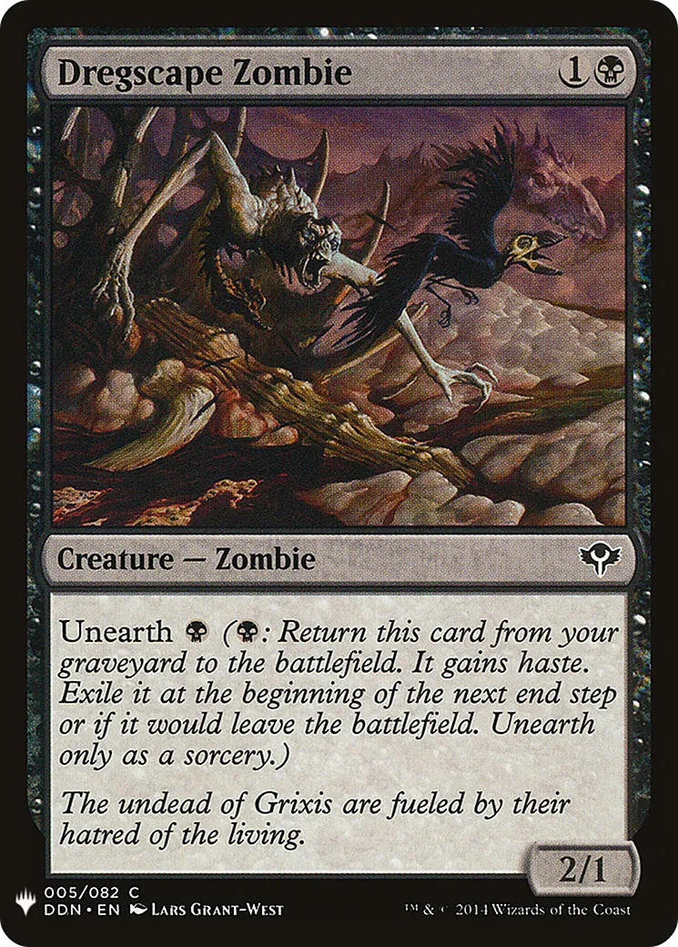 Zombie de la Bourbière — The List — Magic: The Gathering