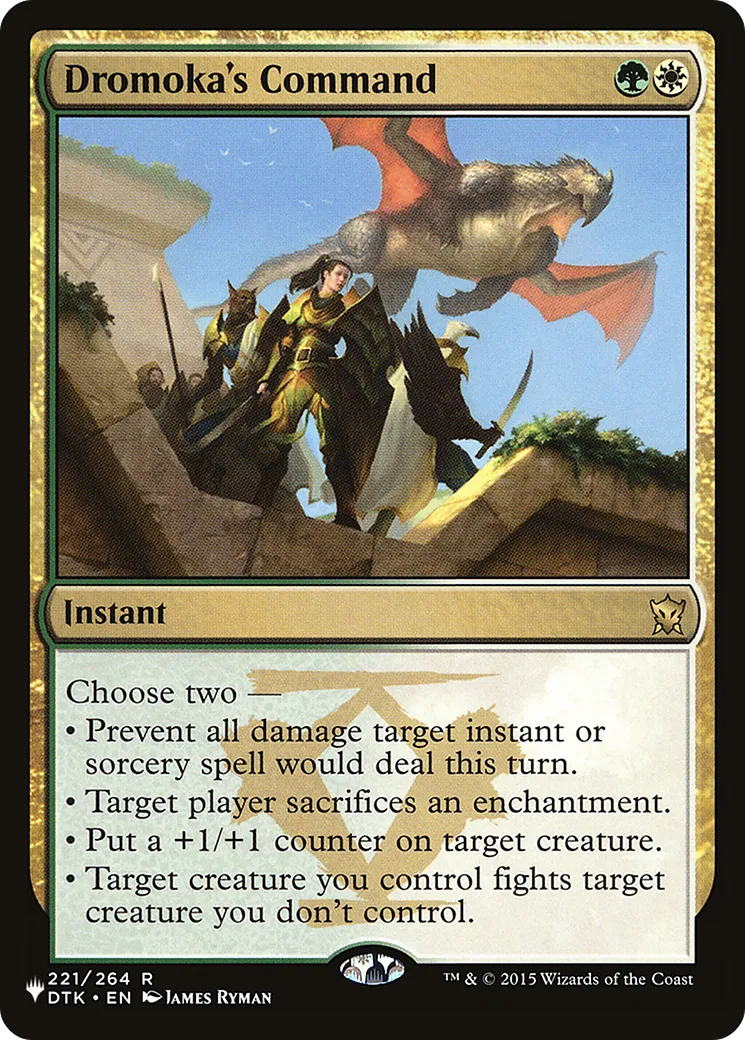 Commandement de Dromoka — The List — Magic: The Gathering